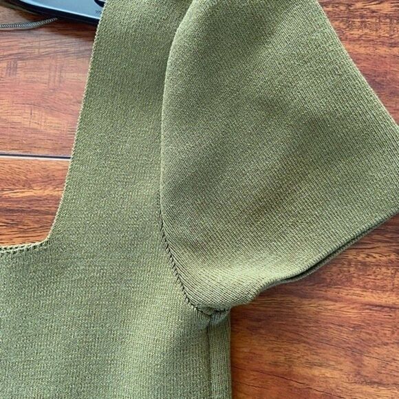 Zara XS mini green dress like new - Picture 2 of 7